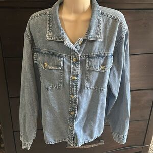 NWOT Laffaire Denim Shirt Size M
